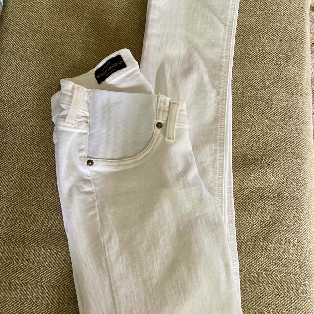 J. Crew Maternity Matchstick White Jeans Size 26 Regular